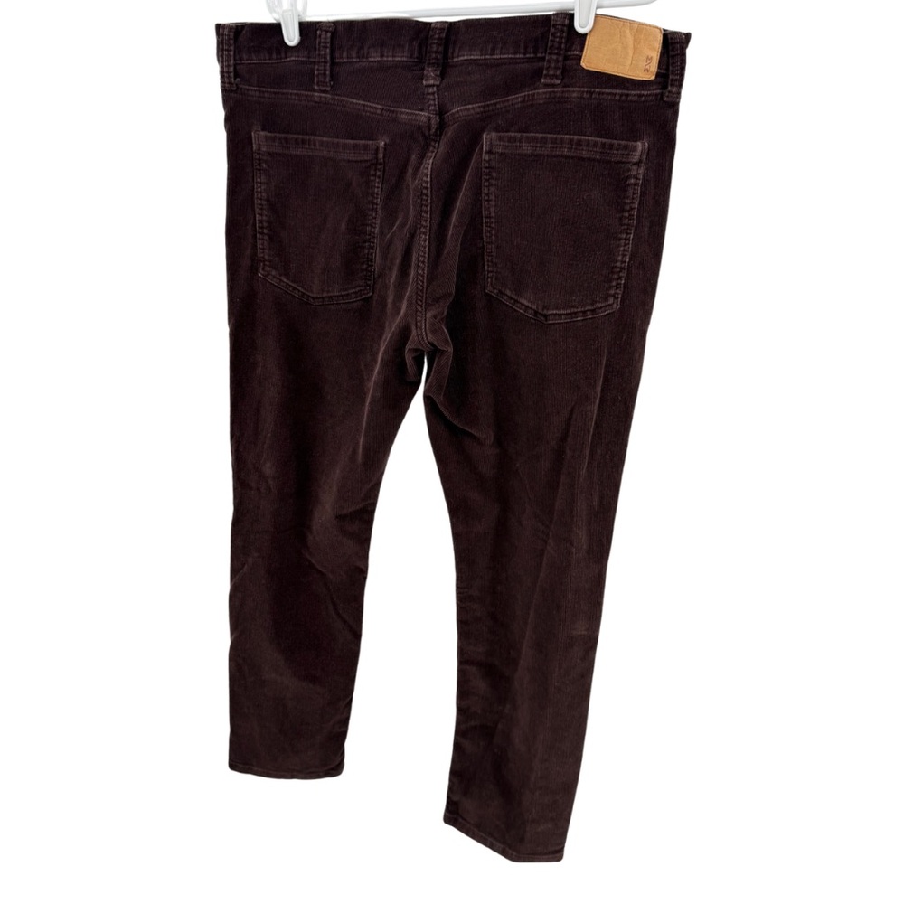 Mutual Weave The Slim Men's Corduroy Pants dark brown casual office 38x30 work - Picture 2 of 11